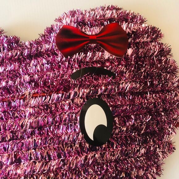 Valentine's Day Tinsel Heart Shaped Faces Shimmery Shiny Fun Decor - Picture 7 of 11